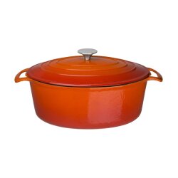 Schmortopf oval Vogue Orange 6 Liter