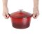 Schmortopf oval Vogue Rot 6 Liter