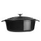 Schmortopf oval Vogue Schwarz 5 Liter