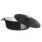 Schmortopf oval Vogue Schwarz 5 Liter