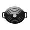 Schmortopf oval Vogue Schwarz 5 Liter