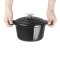 Schmortopf oval Vogue Schwarz 6 Liter