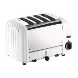 Toaster 40355 Weiss 4 Schlitze Dualit