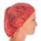 Baretthaube "Bettina Light" aus PP 10x100 Stk Ø 60 cm Rot
