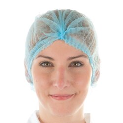 Klipphaube "Light" aus PP Blau Ø55 cm 10x100 Stk Beutel