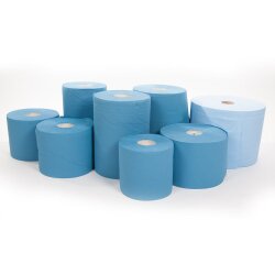 Putzpapier 2-lagig auf Rolle 1000 Blatt 22x35 cm 2 Rollen