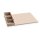 Haupttablett mit Beilagenbehälter Beige